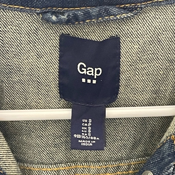 GAP Indigo Denim Jacket with Embellishments - Picture 3 of 5